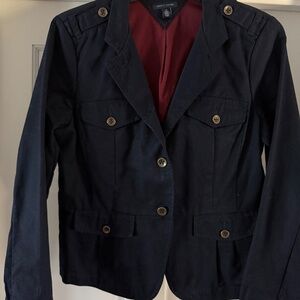 Tommy Hilfiger women’s blue military style blazer